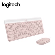 logitech MK470輕薄無線鍵鼠組/ 玫瑰粉