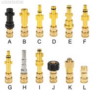 LOOKSHOW 1Pc 1/4" Quick Pressure Washer Quick Connector 1/4" to Spray Wand Lance Adapter Disconnect 