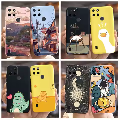 For Realme C21Y Case Realme C52Y Cute Candy Cartoon Cover Soft Silicone Phone Case For Realme C21 C 