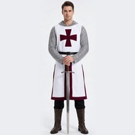 Medieval Imitation Lock Armor Hooded Coat Knight Armor Retro cos Costume Halloween Stage Performance