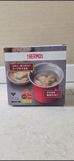 全新 Thermos 膳魔師 1L 迷你真空燜燒鍋 KJC-1000 (紅色) 湯煲/免開火/BB粥