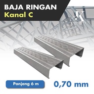 premium Baja Ringan 0.70 mm / Kanal C / CNP Baja Ringan / C75 / Truss