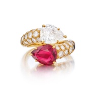 Harry Winston Ruby and Diamond Ring