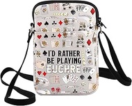 Funny Euchre Crossbody Bag Euchre Game Lover Gift I'd Rather be Playing Euchre Shoulder Bag Euchre G