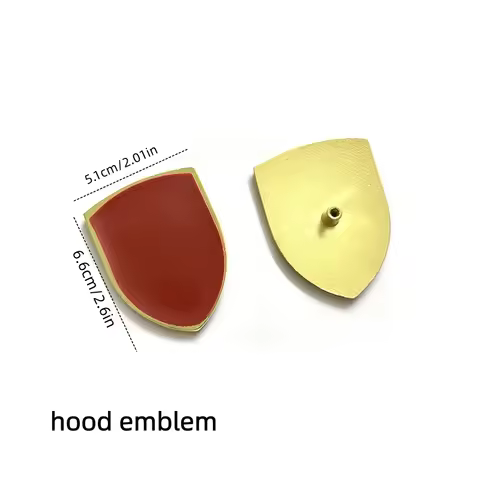 Top Quality New Design 68x51mm 3D Metal Color Front Hood Bonnet Badge Emblem Brand Logo for GTS GT3