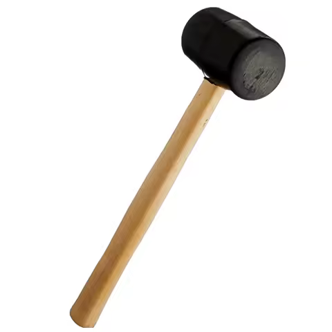 Rubber Hammer Rubber Mallet With Wood Handle For Easy Grip Rubber Mallet For Flooring With Fiberglas