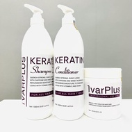 IVARPLUS Keratin Soft and Smooth Hair Restoration Shampoo 1000ml Perfume Fragrance Repairs Damage, S