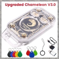 (L A T Z) Chameleon V3.0 RFID Smart Card Emulator+8XUID Keychain Smart Chip Reader 125K 13.56M ID IC