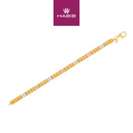 HABIB Oro Italia 916 Yellow, Rose and White Gold Bracelet GW48261023-TI
