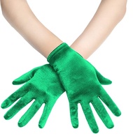 ถุงมือผ้าออกงาน ผ้าซาติน เงา หรูหรา ถุงมือแบบสั้น ออกงาน การแสดง คอสเพลย์ Party Glove Satin พร้อมส่ง