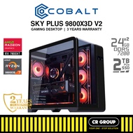 COBALT SKY PLUS 9800X3D V2 - Ryzen 7 9800X3D - Dual Radeon RX 7800 XT OC 16GB - 48GB RAM - 2TB SSD (