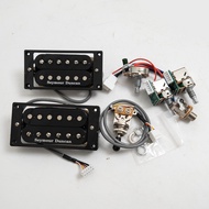 รถปิคอัพ Seymour Duncan ฮัมบัคเกอร์กีตาร์ปิ๊กอัพ SH1n SH4 4C ม้าลาย/ดำ/ขาว/2V1T โครเมี่ยม/2V2T บังเห