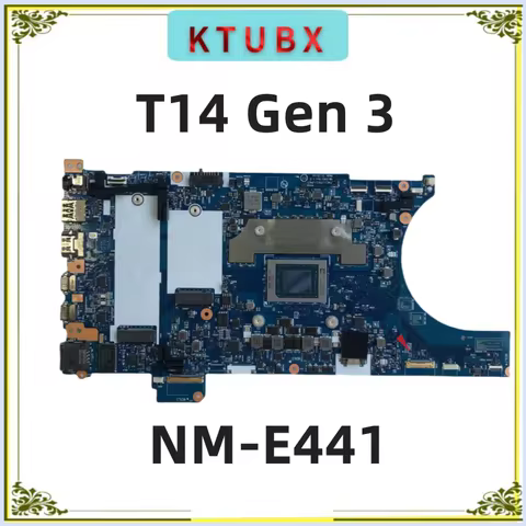 NM-E441 Motherboard, For Lenovo T15/T14 Gen 3 Laptop Motherboard,With R5/R7 CPU,RAM 16G,100% Test