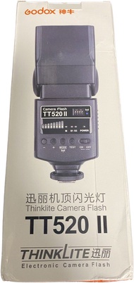 godox 神牛 TT520II 二代閃光燈 外置機頂閃光燈 金屬熱靴佳能尼康索尼富士單反微單相機入門級通用型