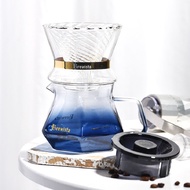 Brewista Glass Sharing Pot Double Glass Household V60 Hand-Brewed Coffee Filter Cup X Series Hexagon