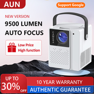 【3.3】AUN 10 Years Warranty T2 Pro Projector 9500 lumens 4K ultra hd with wifi 1080P projector mini portable for phone With Bluetooth Home projector for Cellphone android Ilepo Cinema Projector wall mount Beamer Projection Media Player