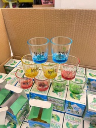 จินโรโซจูจัน แก้วโซจูสี 5 สไตล์ KOREAN BRAND JINRO COLORED SOJU GLASS 진로소주잔5가지색상