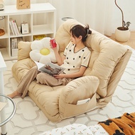 HY/🥀Lazy Sofa Reclining Sleeping Bed Tatami Single Double Bedroom Folding Sofa Bed Balcony Bay Window Lazy Bone Chair DI