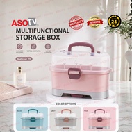 ASOTV® Baby Milk Bottle Storage Box Drying Rack with Cover Carry Handle 0234 Bekas Susu Baby Kotak B
