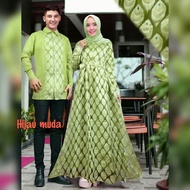 Baju muslim pasangan couple xl sahibah marun baju pesta mewah murah tm