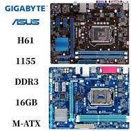 Used Gigabyte ASUS LGA1155-pin H61 P61 B75 Z68 Z77 desktop computer motherboard