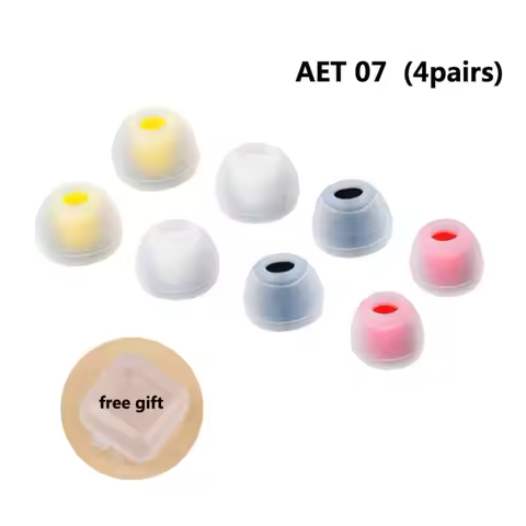 Acoustune AET07 Ear Tips Silicone Earbuds in Ear Earphone IEM Earplugs for 4.5-7mm Diameter Headphon