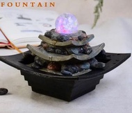 流水，財源滾滾，風水/ 水晶球，擺設, 風車魚缸，招財進寶，家居擺設，加濕器 water fountain home decoration