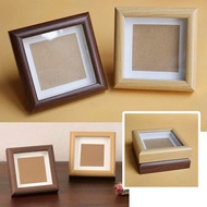 Wooden photo frame 12x12cm for table