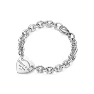 925 Silver Bracelet Return To Heart Tag In 18cm , 20cm
