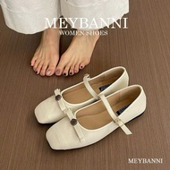 [FAT FEET - 1 SIZE UP] MEYBANNI Doll Shoes Elegant Square Toe Flats - C378