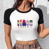 LGBTQ+ Crop Top - Gothic Harajuku Style Shoujo Tee