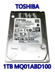 【TOSHIBA 1TB 2.5吋 SATA硬碟】升級拆下  MQ01ABD100