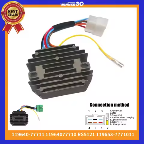 12V 280W Regulator Rectifier for Komatsu Yanmar 3TNE74 3D74E 3D68E 119640-77710 11964077710 Diesel e