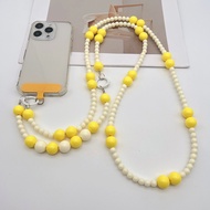 Handmade Dopamine Beaded Phone Strap, Crossbody Anti-Loss Phone Case Lanyard