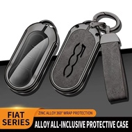 For FIAT 500 500C 500L 500X Zinc alloy car key protection box Remote control device protective cover