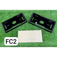 PLATE FRAME BERLINA BLACK(FRAME+PLATE IN 1 SET)