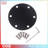 [WT] Aluminum 6 Hole Steering Wheel Horn Button Delete Plate Cover 3.35" X 0.06" X 3.35" Auto Access