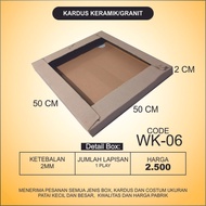 Box Kardus Packing Keramik Granit Ukuran 50x50x5 WK-06