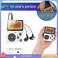 PP   Radio with Automatic Station Scanning Portable Radio with Alarm Clock Function Pocket-sized Dual Band Stereo Am Fm Radio with Alarm Clock and Headphones for Southeast