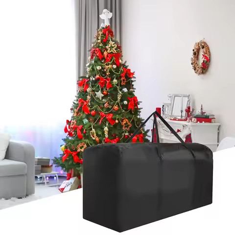 Christmas tree storage bag Oxford cloth waterproof and dustproof home cushion protective storage bag