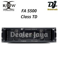 Paling Rame Power Amplifier Rdw Fa5500 / Fa 5500 Class Td - 2 Channel