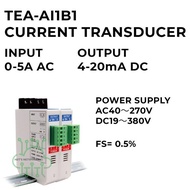 Tea-Ai1B1 Transmitter Current Input 0-5A Ac Output 4-20Ma Dc Power Source Ac40-270V Dc19-380V Fs 0.5