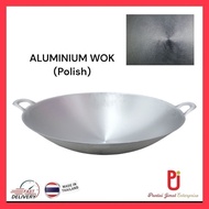 19" 21" 22"Aluminium Wok/Kuali Aluminium/Kuali Tebal/Kuali Memasak/Kuali Thailand