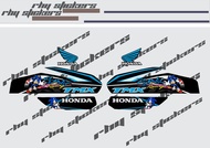 Sticker Stock Decals Honda TMX 155 001 BLUE