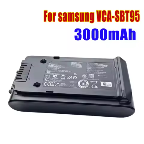 21.6V 5000mAh Replacement Vacuum Cleaner Li-ion Battery for Samsung VCA-SBT95Cordless Stick Vacuum