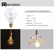 Bóng Đèn Led Dây Tóc Bầu Trời Đầy Sao Cổ Điển Bóng Đèn E27 3W Bóng Đèn Trắng Ấm 2200K Không Thể Điều