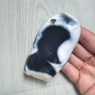 Natural Killer Whale agate orca Small Ornaments Desk Decoration Home