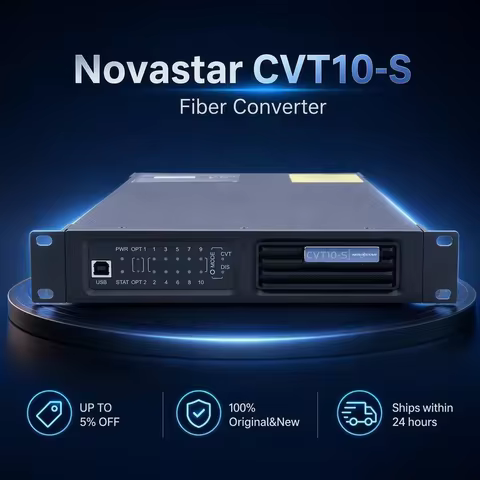 Novastar CVT10-S Fiber Converter Support VX1000 VX600 VX16S JR MCTRL4K NovaPro UHD With 10G OPT Port