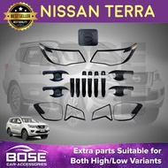 Nissan Terra Garnish Cover Set Black Chrome 2018 - 2021 Nissan Terra Accessories Combo Set