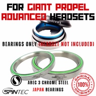 GIANT PROPEL ADVANCED PRO / SL SERIES Headset Chrome Steel JAPAN Bearings from SPINTEC (Bearings onl